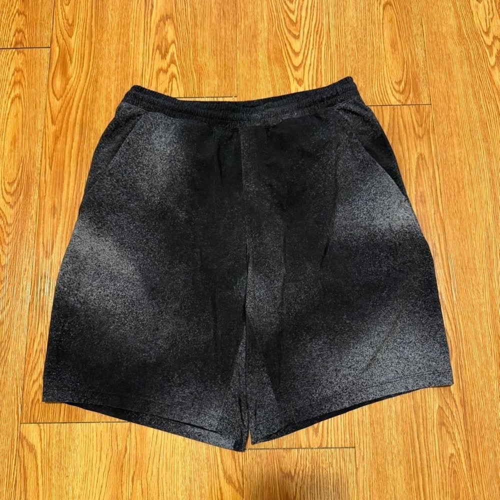 Lululemon Men's Shorts Pace Breaker Lined 9" Black Speckled Athleisure Medium
